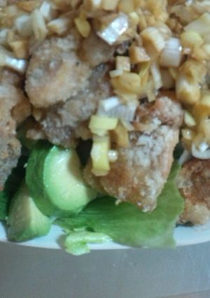 自慢の甘酢だれ☆アボカドと鶏竜田揚げ☆-レシピのメイン写真