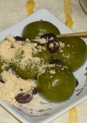 毎日のおやつ☆抹茶豆腐だんご☆-レシピのメイン写真