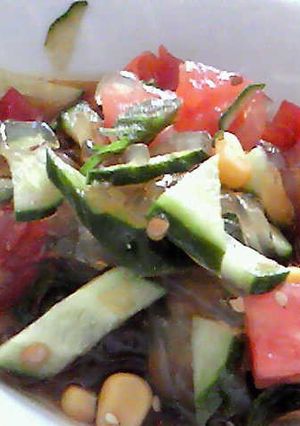 ところてんと夏野菜♪-レシピのメイン写真