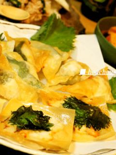 包丁いらず エビしんじょのワンタン揚げ-レシピのメイン写真