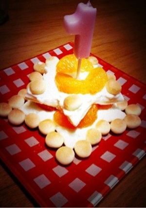 一歳の誕生日ケーキ(o^^o)-レシピのメイン写真