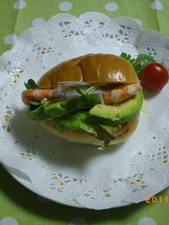 アボガド海老サンド-レシピのメイン写真