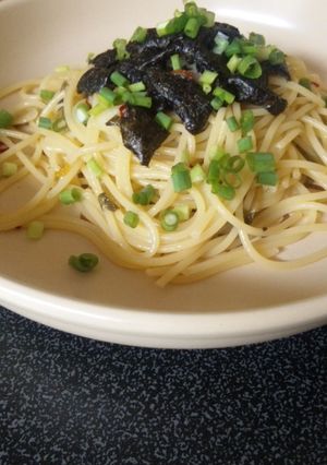 【簡単】晩菊ペペロンチーノ-レシピのメイン写真