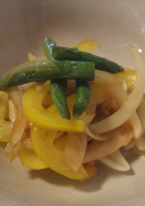 鶏ささみの和え物～ごま油・ニンニク風味。-レシピのメイン写真