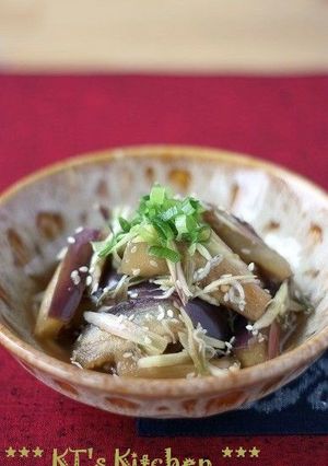 ナスとミョウガのごま酢和え-レシピのメイン写真