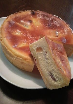 りんご煮de一工夫♪簡単濃厚チーズケーキ-レシピのメイン写真