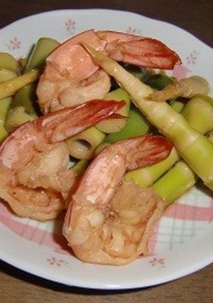 海老と筍のおろししょうが煮-レシピのメイン写真