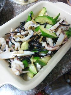 いか&きゅうりの簡単塩昆布あえ-レシピのメイン写真