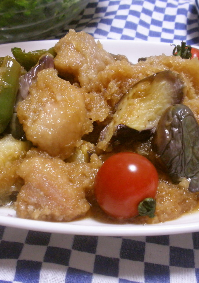 ☆鶏と夏野菜のさっぱりおろし和え☆-レシピのメイン写真