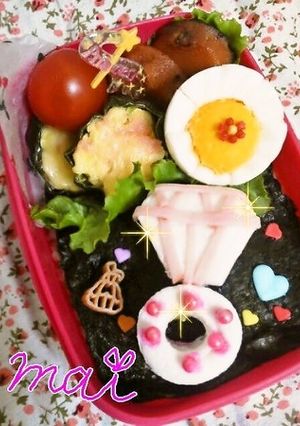 ＊簡単キャラ弁＊きらきらダイヤモンド♡-レシピのメイン写真