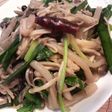 腸のお掃除!色々きのこ&こんにゃく炒め
