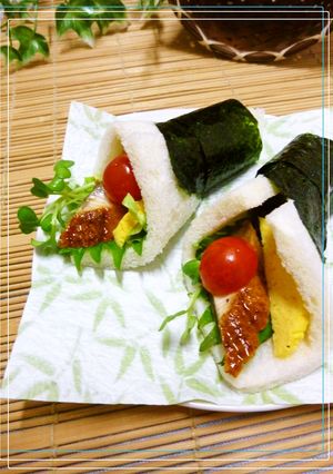 夏バテ解消☆　鰻の和風ロールサンド-レシピのメイン写真