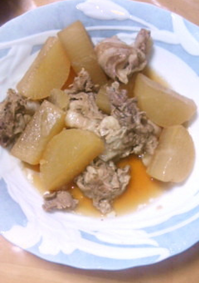 簡単♪めんつゆで大根と豚肉の煮物★-レシピのメイン写真