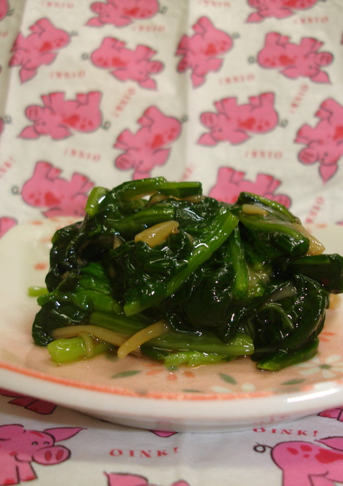 緑色のおかず☆ほうれん草となめ茸の和え物-レシピのメイン写真
