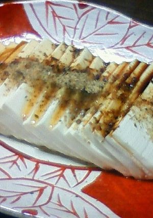 ごま油＆お醤油　冷奴-レシピのメイン写真