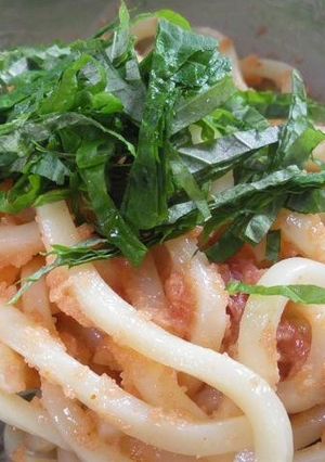 茹でずに簡単☆モチモチ明太うどん-レシピのメイン写真