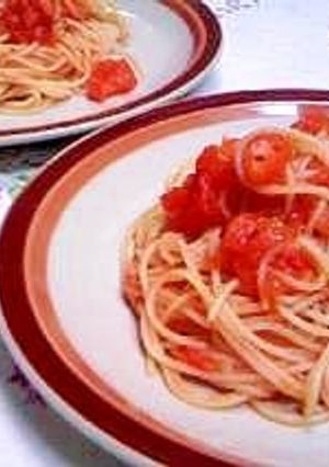 簡単♪冷製トマトパスタ-レシピのメイン写真