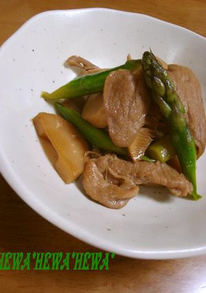 ＊たけのこと豚肉の照り煮＊-レシピのメイン写真