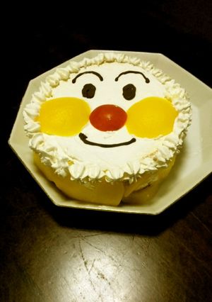 超簡単　アンパンマンケーキ-レシピのメイン写真