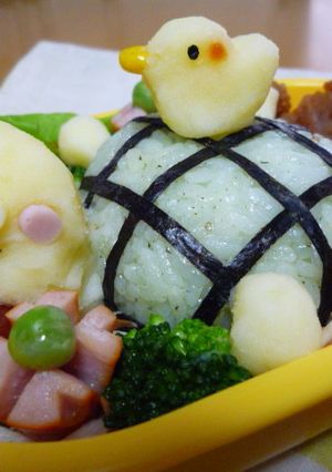 キャラ弁に*それいけ！！かめくん*-レシピのメイン写真