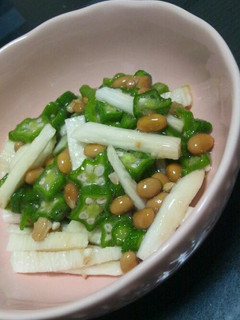 夏にオススメ♪簡単納豆オクラ山芋和え☆-レシピのメイン写真
