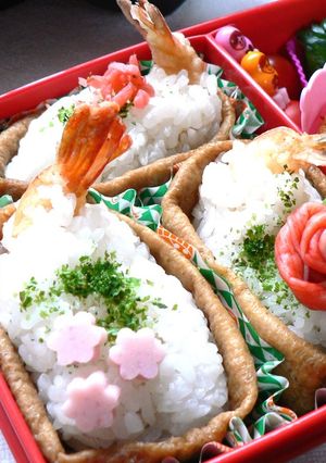 お弁当にも美味　うちの定番　天むすいなり-レシピのメイン写真