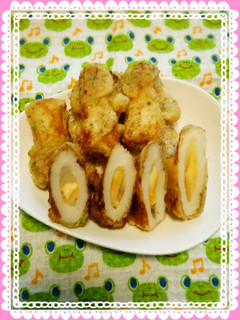 チーズ竹輪の磯部揚げ-レシピのメイン写真
