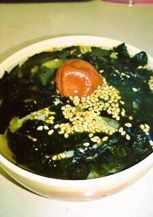 梅☆わさび海苔茶漬け-レシピのメイン写真