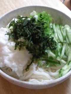 山かけそうめん-レシピのメイン写真