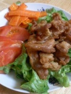 豚肉の唐揚げ風(サラダ仕立て)-レシピのメイン写真