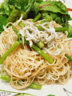 しらすとアスパラの冷製パスタ-レシピのメイン写真