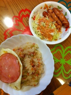 ベーコンピラフ-レシピのメイン写真