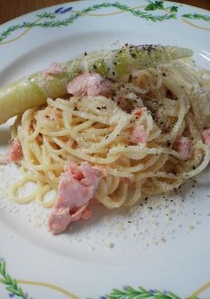 サクラマスと筍のクリームパスタ!-レシピのメイン写真