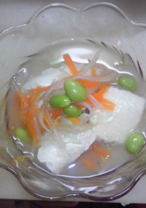 ＊くず玉豆腐の冷やし味噌汁＊-レシピのメイン写真