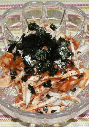 鶏むね肉の海苔キムチ和え-レシピのメイン写真