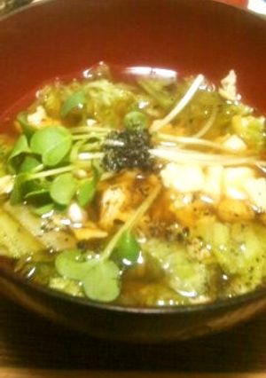 レタスの冷たいおつゆ♪-レシピのメイン写真