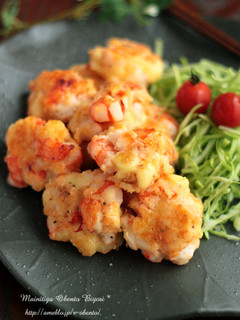 ぷりぷり♪海老とチーズの香草風味丸め焼き-レシピのメイン写真