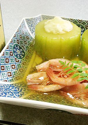 加賀野菜太胡瓜の生湯葉詰め甘海老あんかけ-レシピのメイン写真