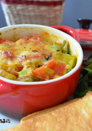 簡単♪アボカドと彩り野菜のチーズ焼き-レシピのメイン写真
