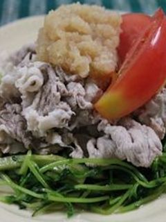 豆苗と豚しゃぶのポン酢おろし-レシピのメイン写真