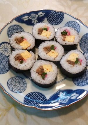 ヘルシーな手作り太巻き-レシピのメイン写真