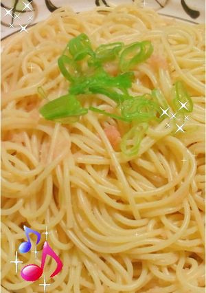 大好きな＜和風たらこ★すぱげてぃ＞①-レシピのメイン写真