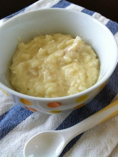 離乳食中期〜 豆乳とチーズのお粥-レシピのメイン写真