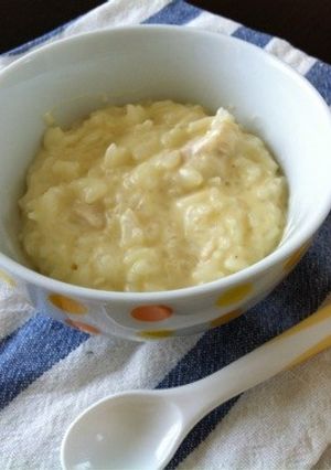 離乳食中期〜 豆乳とチーズのお粥-レシピのメイン写真