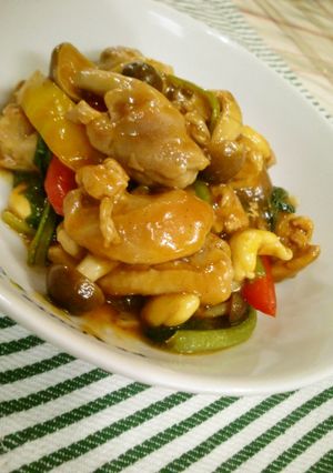 鶏とチンゲン菜のカシューナッツ炒め-レシピのメイン写真
