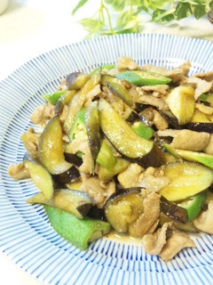 ご飯がすすむ♪ 茄子と豚のポン酢炒め-レシピのメイン写真