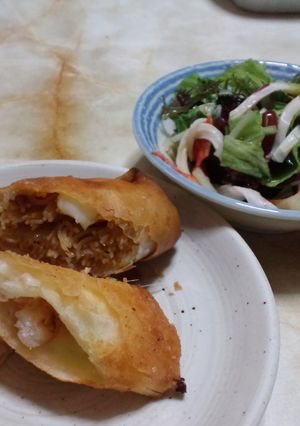 エビとイカのチーズクリーミー春巻き♪-レシピのメイン写真