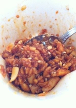 柿の種で作る食べるラー油！-レシピのメイン写真