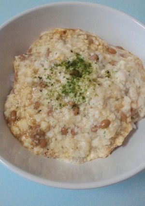 ランチに朝食に☆とろろ納豆腐ご飯-レシピのメイン写真