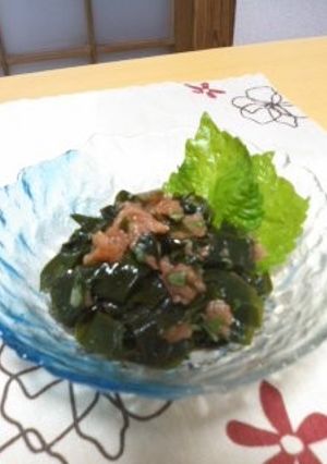 しその葉香る☆ワカメの梅肉ポン酢和え-レシピのメイン写真